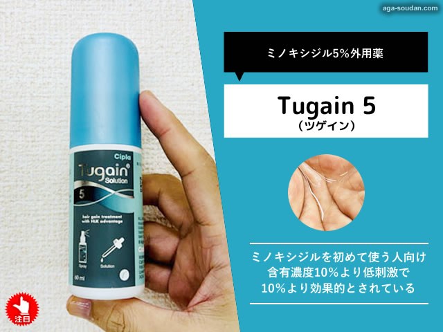 【AGA治療】ミノキシジル5％外用薬「ツゲイン5」効果と使い方-00