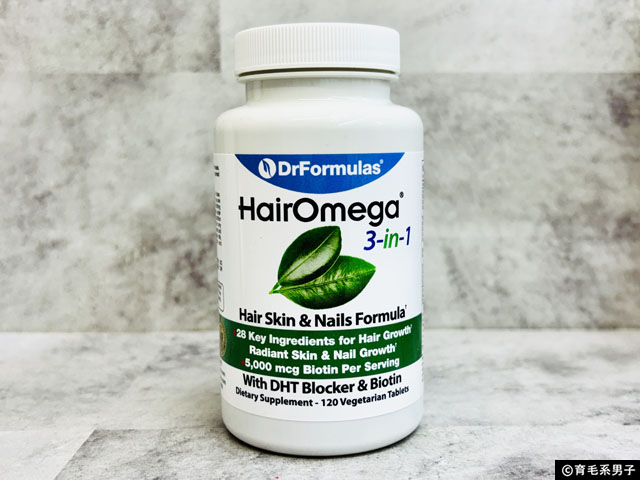 【AGA治療】薄毛・抜け毛の3大要因にアプローチ「DrFormulas ヘアーオメガ3-in-1」効果と体験談-01