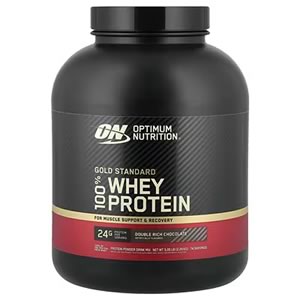 Optimum Nutrition, Gold Standard® 100% Whey（ゴールドスタンダード100％ホエイ）、ダブルリッチ チョコレート、2.27kg（5ポンド）