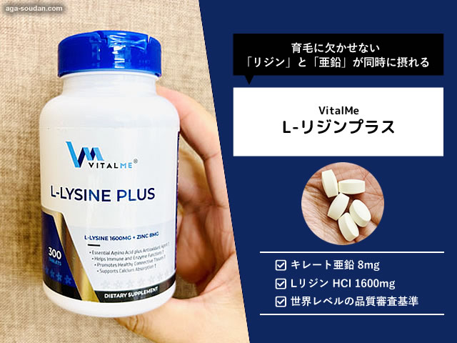 【AGA対策】育毛の“土台”を整えるVitalMe「L-リジンプラス」が注目される理由|亜鉛配合のアミノ酸サプリ-00
