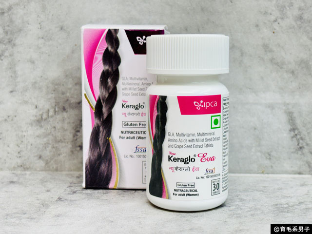 【女性の薄毛】インドの大手製薬会社が作った育毛サプリ|Keraglo Eva(ケラグロEva)|ユニドラ-01